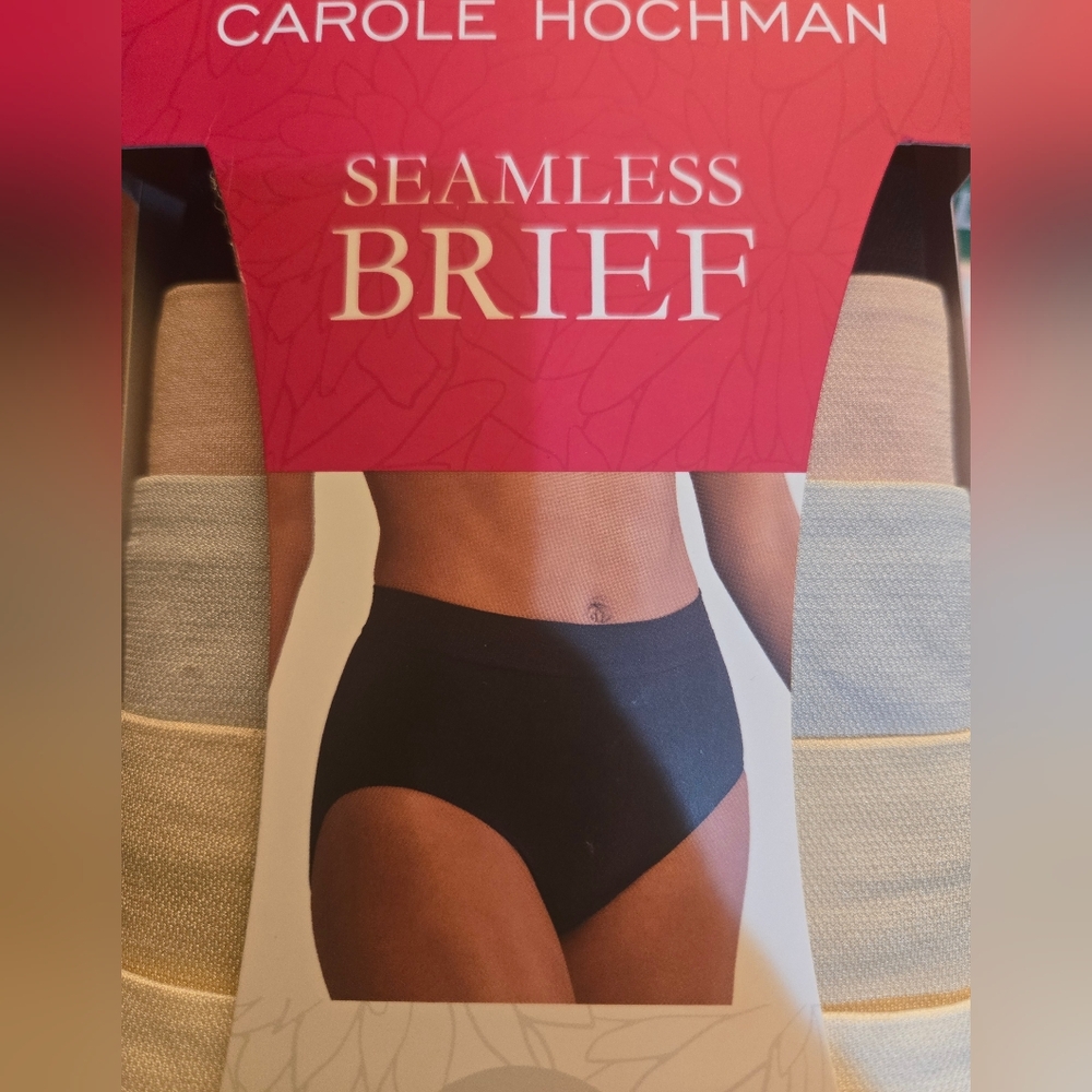 NEW Carole Hochman 5 Pack Seamless Brief Ladies Underwear Silky Soft Full